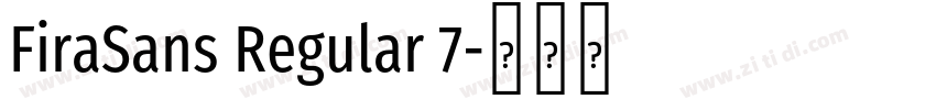 FiraSans Regular 7字体转换 FiraSans Regular 7字体转换